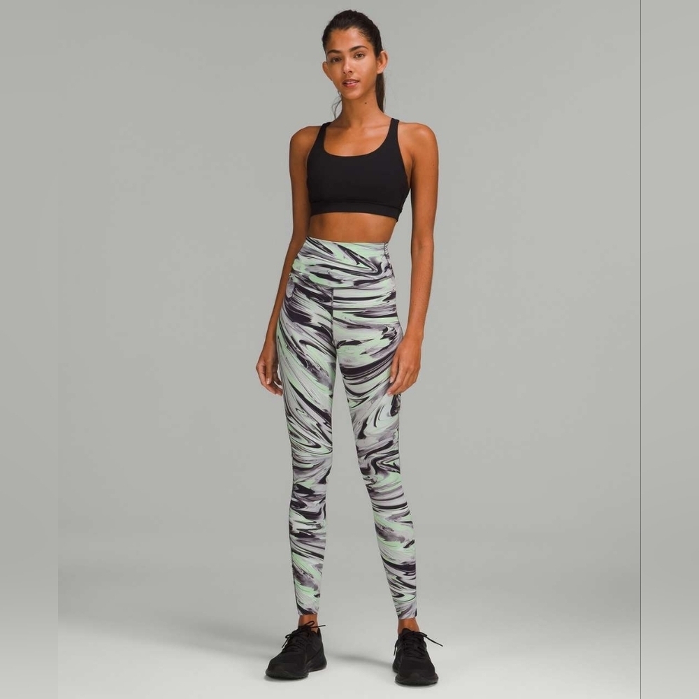 Lululemon Base Pace High-Rise Running Tight 28" Size 4 Psychedelic Pattern